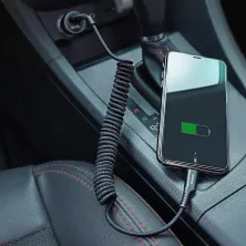 Кабель Baseus Fish Eye Spring Data Cable USB to Lightning 2A 1m Чорний