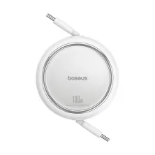 Кабель Baseus Free2Draw Mini Retractable Charging Data Cable Type-C to Type-C 100W 20V 5A 1m Білий