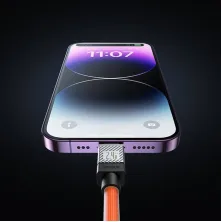 Кабель Baseus CoolPlay Series Fast Charging Cable USB to Lightning 2.4A 2m Помаранчевий