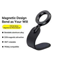 Автотримач для телефону магнітний Baseus C02 Go Series Magnetic  Car Phone Mount на торпедо Чорний