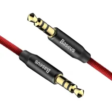 Аудио-кабель Baseus Yiven AUX 3.5 to AUX 3.5 Audio Cable M30 1м Червоний