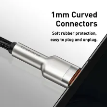 Кабель Baseus Cafule Metal Data Cable USB to Type-C 66W 11V 6A 0.25m Черный
