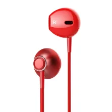 Наушники Baseus Encok H06 lateral in-ear Wire Earphone Червоний