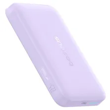 УМБ Baseus EnerFill FM11 Ultra-Mini Magnetic 2in1 10000mAh 22.5W 3A QC3.0+PD3.0 з Бездротовою зарядкою Qi 15W Фіолетовий
