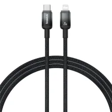 Кабель Baseus Discolor Series Fast Charging Data Cable Type-C to Lightning PD 20W 1m Чорний