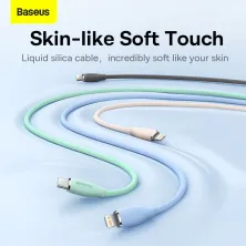 Кабель Baseus Jelly Liquid Silica Gel Fast Charging Data Cable Type-C to Lightning PD 20W 1.2m Синій