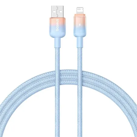 Кабель Baseus Discolor Series Fast Charging Data Cable USB to Lightning 2.4A 1m Блакитний