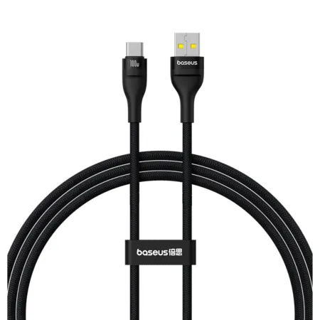 Кабель Baseus Flash 2 Series Fast Charging Data Cable USB to Type-C 100W 20V 5A 1m Чорний