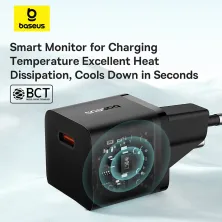 Сетевое зарядное устройство Baseus GaN5 Mini Fast Charger 1C PD3.0 20W Type-C 3A + кабель Baseus Type-C to Type-C 100W 20V/5A 1м Черный