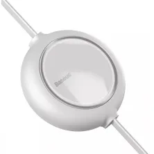 Кабель Baseus Bright Mirror Retractable 3-in-1 Fast Charging Data Cable USB to Lightning+Type-C+MicroUSB 3.5А 1.2m Белый