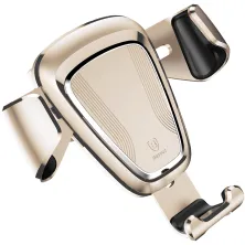 Автодержатель для телефона Baseus Gravity Car Mount в воздуховод Золотистый
