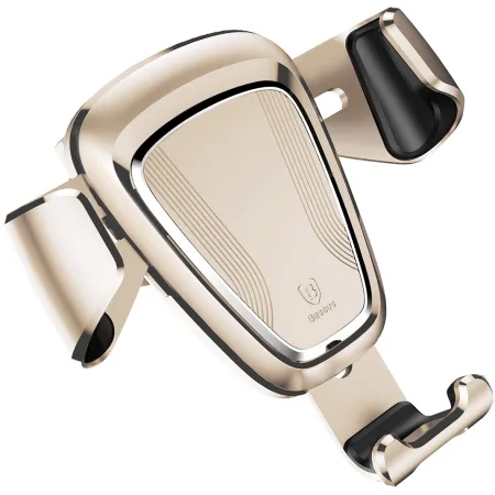Автодержатель для телефона Baseus Gravity Car Mount в воздуховод Золотистый