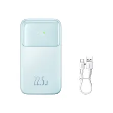 УМБ Baseus Comet Digital Display Fast Charge 10000mAh 22.5W 3A с технологией QC3.0+PD3.0 и iP 20W+Type-C 22.5W кабелем Голубой