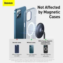 Бездротовий зарядний пристрій Baseus Swan 2in1 Magnetic з функцією MagSafe і Qi 20W та адаптером QC3.0 Чорний