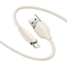 Кабель Baseus Jelly Liquid Silica Gel USB to Lightning 2.4A 1.2m Рожевий