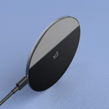 Беспроводное зарядное устройство Baseus Simple NEW Wireless Charger с технологией Qi 15W Черный