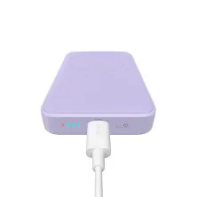 УМБ Baseus Magnetic Mini Wireless Fast Charge 2in1 10000mAh 20W 2.4A QC3.0+PD3.0 з Бездротовою зарядкою Qi 15W Фіолетовий