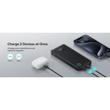 УМБ Baseus Airpow Lite 10000mAh 15W 3A USB+Type-C Черный