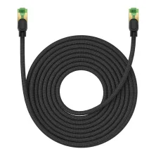 Кабель Baseus High Speed CAT8 RJ45 40Gigabit Network Ethernet Braided Cable Круглый 10m Черный