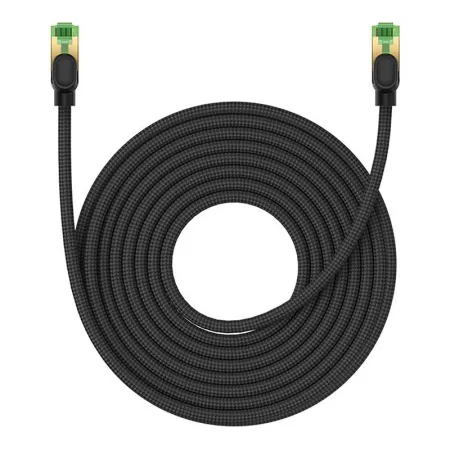 Кабель Baseus High Speed CAT8 RJ45 40Gigabit Network Ethernet Braided Cable Круглый 10m Черный