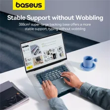 Подставка для ноутбука Baseus UltraStable Pro Series Rotatable and Foldable Laptop Stand на 3 шарнирах вращение 360° Серый