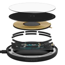 Бездротовий зарядний пристрій Baseus Simple Mini Magnetic з функцією MagSafe і Qi 15W Чорний
