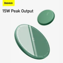 Бездротовий зарядний пристрій Baseus Simple Mini Magnetic з функцією MagSafe і Qi 15W Зелений