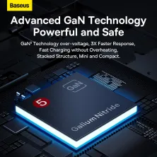 Сетевое зарядное устройство Baseus GaN5 Pro Desktop Fast Charger 67W USB+2Type-C+HDMI + кабель Baseus Type-C to Type-C 100W 20V/5A 1м Черный