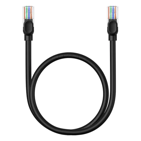 Кабель Baseus High Speed CAT5 RJ45 Gigabit Network Cable Ethernet Круглый 0.5m Черный