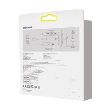 USB-хаб Baseus 4in1 Lite Series 4-Port Type-C HUB Adapter Type-C to USB3.0*4 кабель 2м Чорний