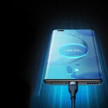 Кабель Baseus Flash Series 2 3-in-1 Fast Charging Data Cable USB to Lightning+Type-C+MicroUSB 100W 1.2m Синій