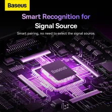 HDMI Світч розгалужувач Baseus AirJoy 2in1 Bidirectional HDMI to 4KHDMI*2 Switch кабель 1м Чорний