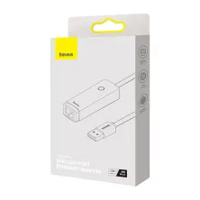USB Переходник Baseus Lite Series Ethernet 100 Mbps Type-A to RJ45 Чорний