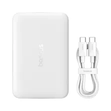 УМБ Baseus EnerFill FM11 Ultra-Mini Magnetic 2in1 10000mAh 22.5W 3A QC3.0+PD3.0 з Бездротовою зарядкою Qi 15W Білий