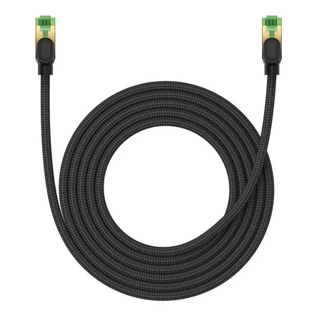 Кабель Baseus High Speed CAT8 RJ45 40Gigabit Network Ethernet Braided Cable Круглый 3m Черный