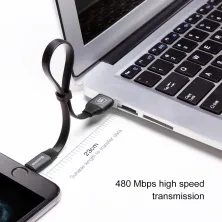 Кабель Baseus Nimble Portable Series Fast Charging Data Cable USB to Lightning 2.4A 0.23m Черный