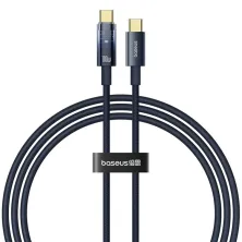 Кабель Baseus Explorer Series Auto Power-Off Fast Charging Data Cable Type-C to Type-C 100W 20V 5A 1m Синій
