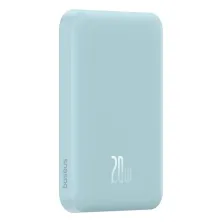 УМБ Baseus Magnetic Mini Wireless Fast Charge 2in1 5000mAh 20W 2.4A QC3.0+PD3.0 з Бездротовою зарядкою Qi 15W Блакитний