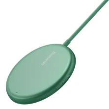Бездротовий зарядний пристрій Baseus Simple Mini Magnetic з функцією MagSafe і Qi 15W Зелений
