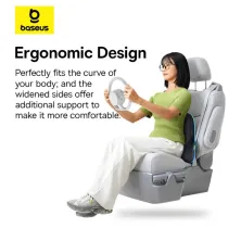 Подушка для спини Baseus PrimeTrip VH1 Breathable Car Lumbar Support Pillow Чорний