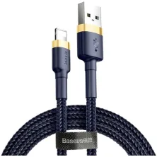 Кабель Baseus Cafule Cable USB to Lightning 1.5A 2m Синьо-Золотий