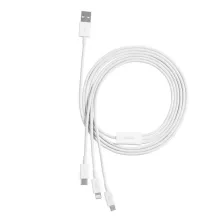 Кабель Baseus Superior Series 3-in-1 Fast Charging Data Cable USB to Lightning+Type-C+MicroUSB 3.5А 1.5m Белый