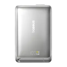 УМБ Baseus Nomos Qi2 Kickstand Magnetic 10000mAh 45W QC3.0+PD3.0 з функцією MagSafe и Qi2 15W и Type-C кабелем 45W Сірий