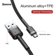 Кабель Baseus Cafule Cable USB to Micro USB 2.4A 0.5m Чорний