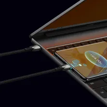 Кабель Baseus Glimmer Series Fast Charging Data Cable Type-C to Type-C 100W 20V 5A 2m Чорний