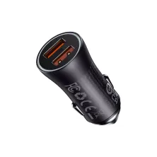 Автомобильное зарядное устройство Baseus Golden Contactor Max Dual Fast Charger Car Charger 60W 2USB Серый