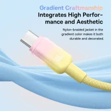 Кабель Baseus Discolor Series Fast Charging Data Cable USB to Type-C 100W 20V 5A 1m Жовтий