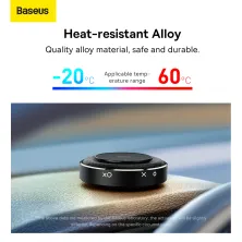 Ароматизатор в машину Baseus Metal Fabric Aroma Holder и 4 арома-картриджа Черный