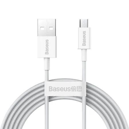 Кабель Baseus Superior Series Fast Charging Data Cable USB to Micro USB 2A 2m Белый