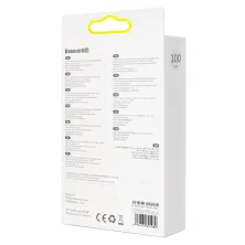 Кабель Baseus Dynamic Series Fast Charging Data Cable Type-C to Type-C 100W 20V 5A 1m Білий